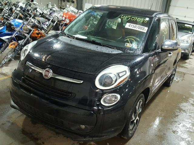 ZFBCFACH6EZ006278 - 2014 FIAT 500L LOUNG BLACK photo 2