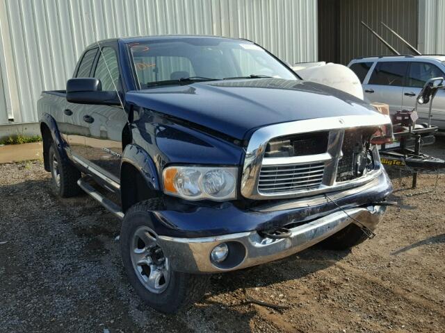 3D7KU28C24G236521 - 2004 DODGE RAM 2500 S BLUE photo 1