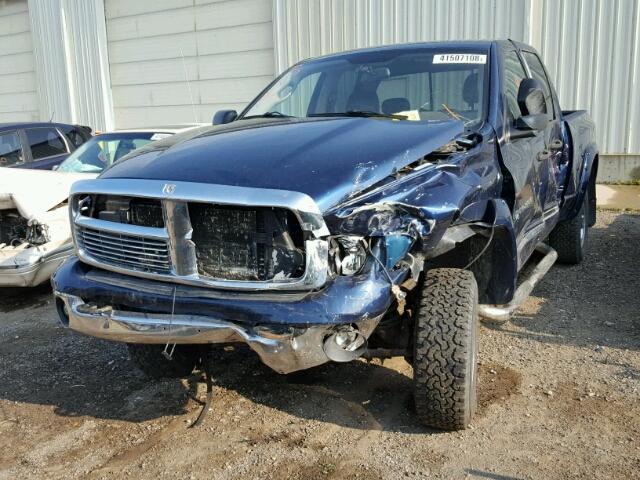 3D7KU28C24G236521 - 2004 DODGE RAM 2500 S BLUE photo 2