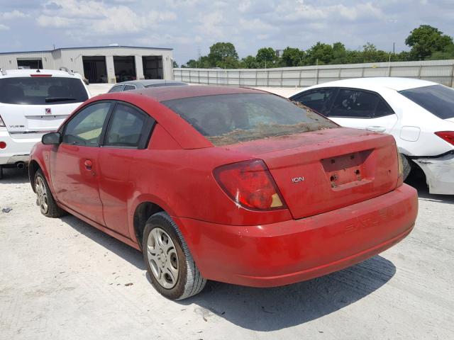 1G8AN12F54Z148783 - 2004 SATURN ION LEVEL RED photo 3