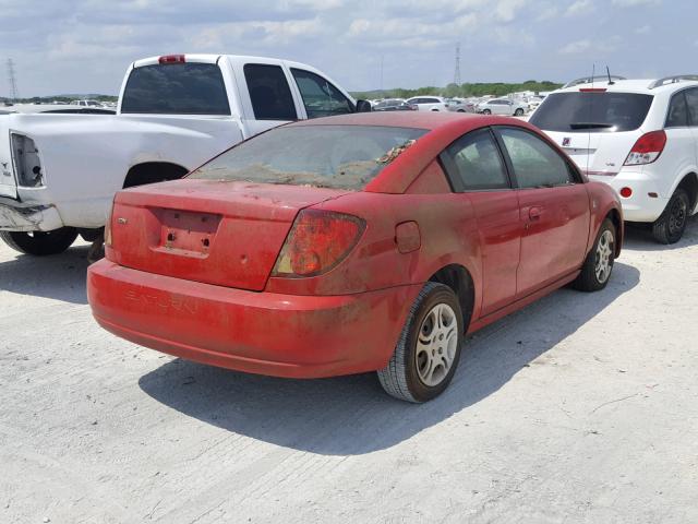 1G8AN12F54Z148783 - 2004 SATURN ION LEVEL RED photo 4