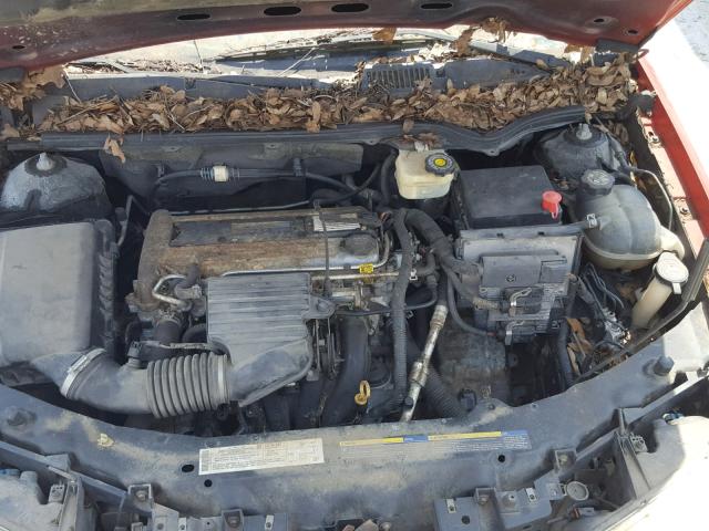 1G8AN12F54Z148783 - 2004 SATURN ION LEVEL RED photo 7