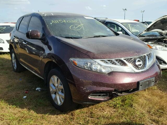 JN8AZ1MU6EW404779 - 2014 NISSAN MURANO S MAROON photo 1