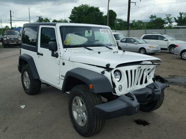 1C4AJWAG7JL857013 - 2018 JEEP WRANGLER S WHITE photo 1