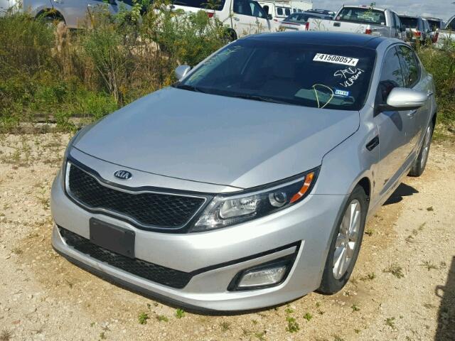 5XXGN4A76EG319346 - 2014 KIA OPTIMA SILVER photo 2