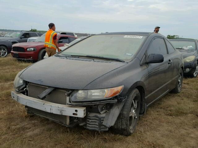 2HGFG126X8H527632 - 2008 HONDA CIVIC LX BLACK photo 2