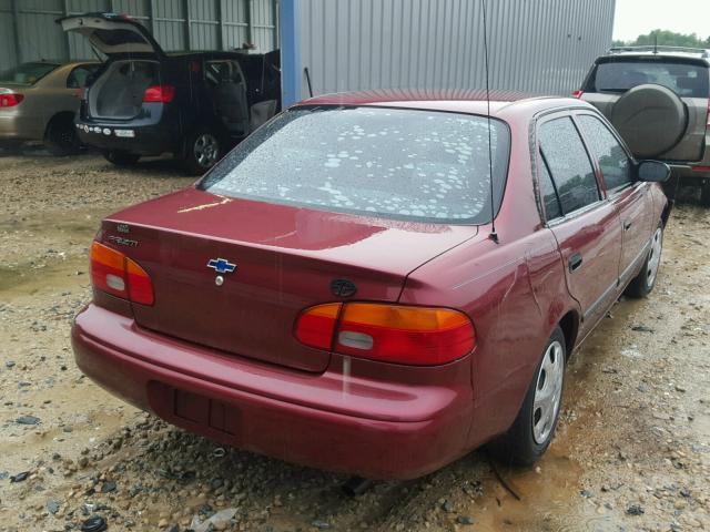 1Y1SK5282YZ430974 - 2000 CHEVROLET GEO PRIZM 栗色 照片 4