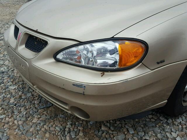 1G2NE52E65M130222 - 2005 PONTIAC GRAND AM S 棕色 照片 9