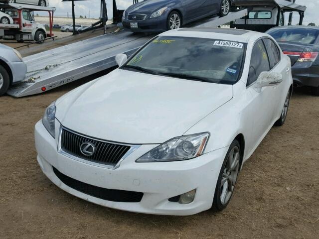 JTHBK262592085053 - 2009 LEXUS IS WHITE photo 2