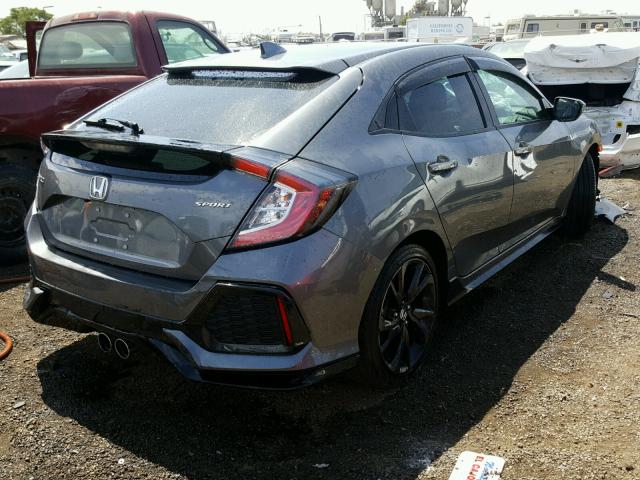 SHHFK7H4XJU403327 - 2018 HONDA CIVIC SPOR CHARCOAL photo 4