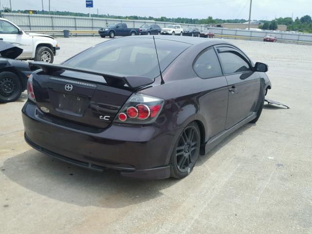 JTKDE167780270361 - 2008 TOYOTA SCION TC 勃艮第红 照片 4