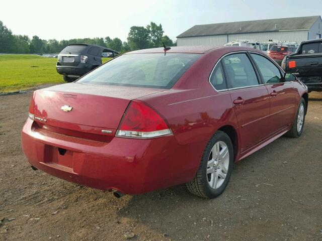 2G1WB5E32F1147818 - 2015 CHEVROLET IMPALA LIM RED photo 4