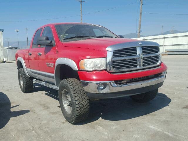 3D7KS28CX5G833603 - 2005 DODGE RAM 2500 S RED photo 1