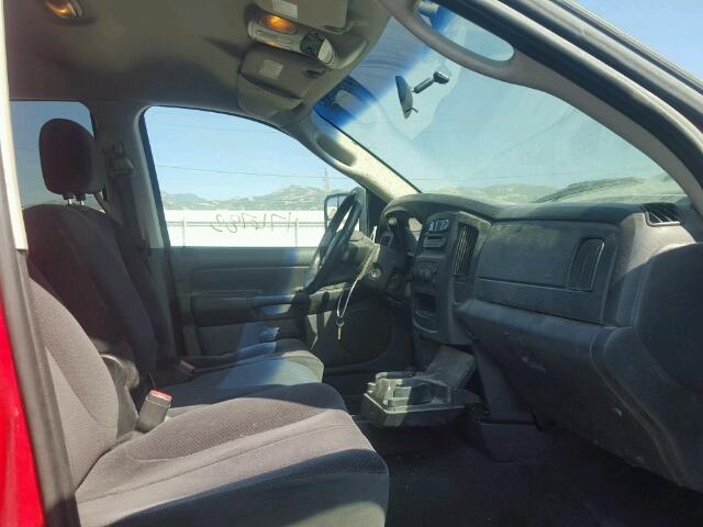 3D7KS28CX5G833603 - 2005 DODGE RAM 2500 S RED photo 5