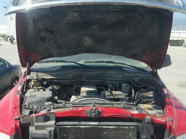 3D7KS28CX5G833603 - 2005 DODGE RAM 2500 S RED photo 7