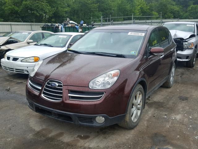 4S4WX85C464403192 - 2006 SUBARU B9 TRIBECA MAROON photo 2