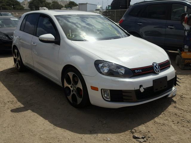 WVWHV7AJ1CW264205 - 2012 VOLKSWAGEN GTI WHITE photo 1