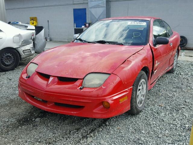 1G2JB124517181114 - 2001 PONTIAC SUNFIRE SE RED photo 2