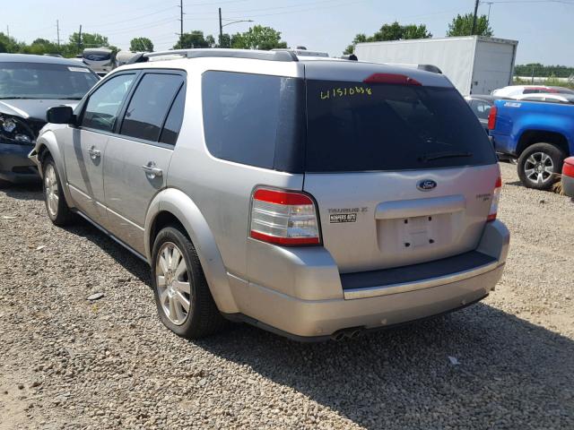 1FMDK06W28GA34687 - 2008 FORD TAURUS X L SILVER photo 3