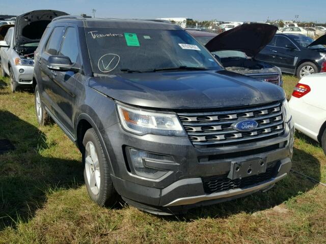 1FM5K8D85GGB05662 - 2016 FORD EXPLORER GRAY photo 1