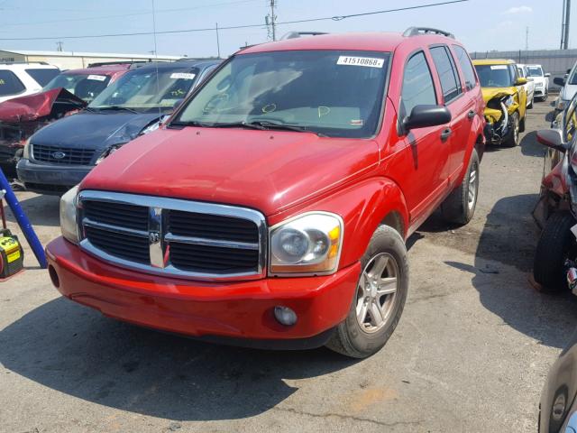 1D4HB48NX4F234527 - 2004 DODGE DURANGO SL RED photo 2