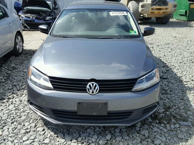 3VW2K7AJ8BM323440 - 2011 VOLKSWAGEN JETTA BASE Մոխրագույն լուսանկար 9