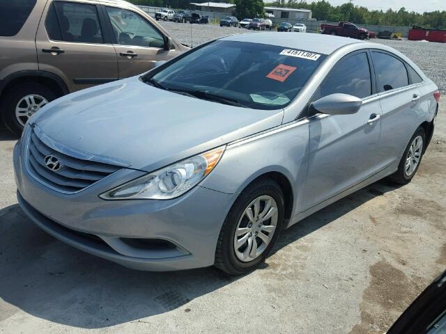 5NPEB4AC0CH484677 - 2012 HYUNDAI SONATA GLS BLUE photo 2