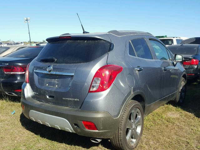 KL4CJBSB9EB691863 - 2014 BUICK ENCORE GRAY photo 4