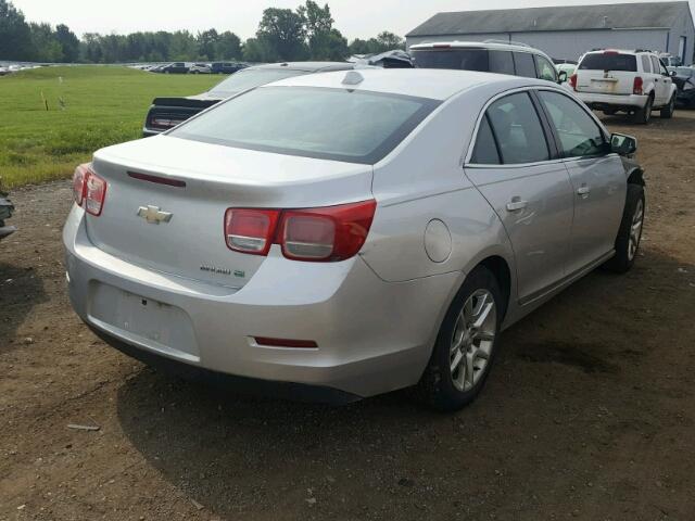 1G11D5RR4DF106843 - 2013 CHEVROLET MALIBU 1LT 银色 照片 4