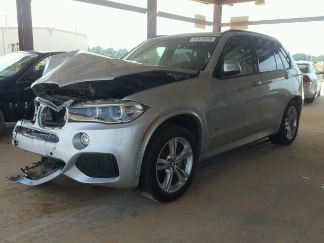 5UXKR6C55F0J74064 - 2015 BMW X5 XDRIVE5 SILVER photo 2