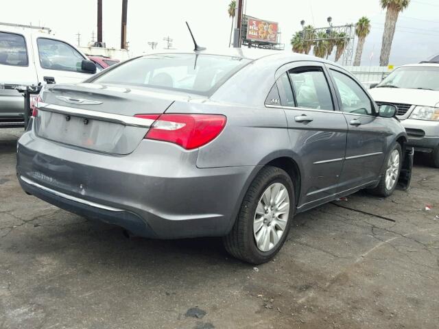 1C3CCBAB0CN203062 - 2012 CHRYSLER 200 LX SILVER photo 4