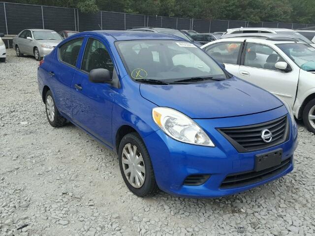 3N1CN7AP7CL846378 - 2012 NISSAN VERSA S BLUE photo 1