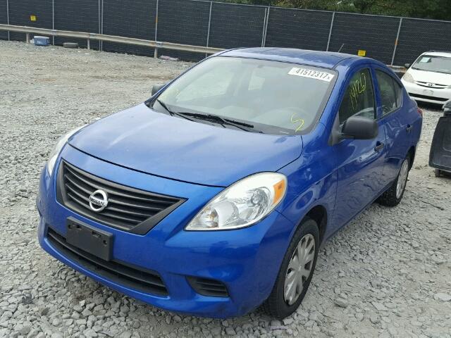 3N1CN7AP7CL846378 - 2012 NISSAN VERSA S BLUE photo 2