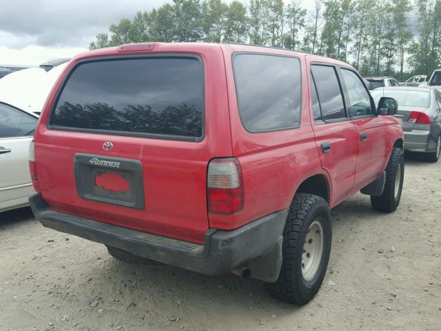 JT3GM84R0T0005525 - 1996 TOYOTA 4RUNNER RED photo 4