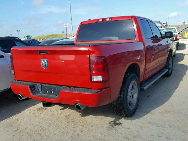 1C6RR6KT4FS554184 - 2015 RAM 1500 ST RED photo 4