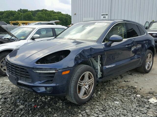 WP1AB2A50GLB53747 - 2016 PORSCHE MACAN S BLUE photo 2