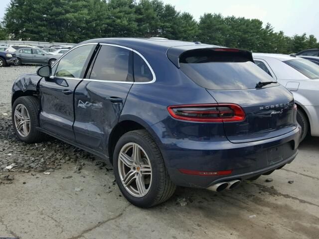 WP1AB2A50GLB53747 - 2016 PORSCHE MACAN S BLUE photo 3