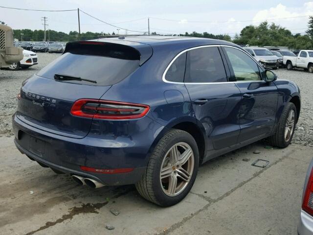 WP1AB2A50GLB53747 - 2016 PORSCHE MACAN S BLUE photo 4