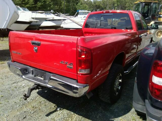 1D7KS28C36J246255 - 2006 DODGE RAM 2500 S RED photo 4