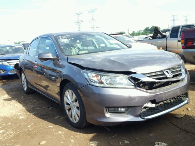 1HGCR3F85EA028025 - 2014 HONDA ACCORD EXL GRAY photo 1