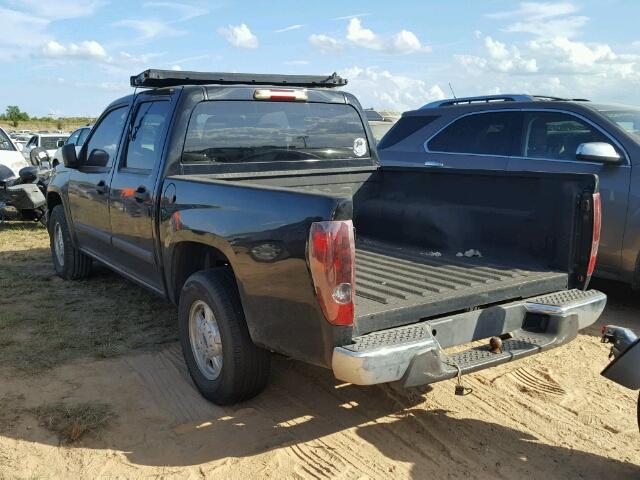 1GCCS13E788152536 - 2008 CHEVROLET COLORADO BLACK photo 3