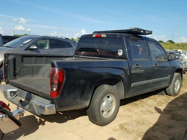 1GCCS13E788152536 - 2008 CHEVROLET COLORADO BLACK photo 4