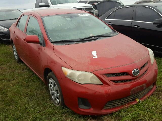 5YFBU4EE8DP092334 - 2013 TOYOTA COROLLA RED photo 1