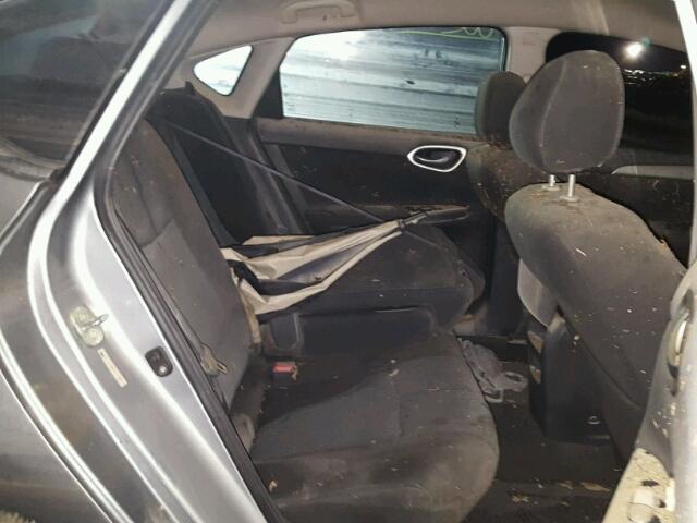 3N1AB7AP3DL709567 - 2013 NISSAN SENTRA S GRAY photo 6