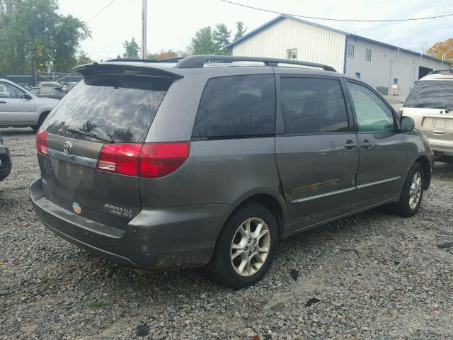 5TDBA22C55S042614 - 2005 TOYOTA SIENNA XLE GRAY photo 4