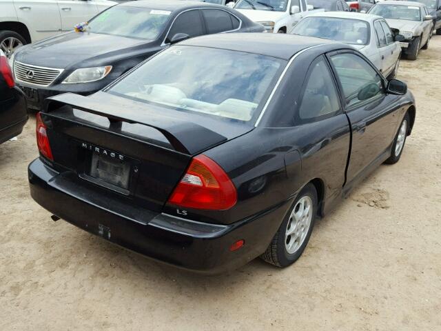 JA3AY31C82U023978 - 2002 MITSUBISHI MIRAGE LS BLACK photo 4