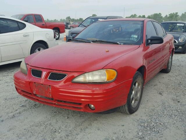 1G2NE52T3XC538989 - 1999 PONTIAC GRAND AM S წითელი ფოტო 2