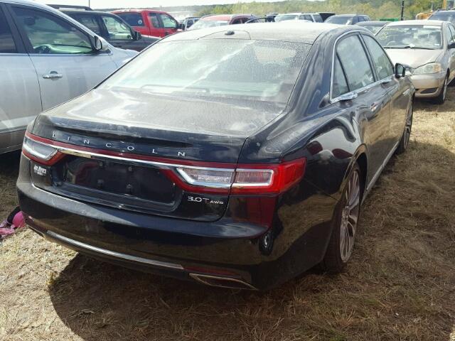 1LN6L9NC9H5612801 - 2017 LINCOLN CONTINENTA BLACK photo 4