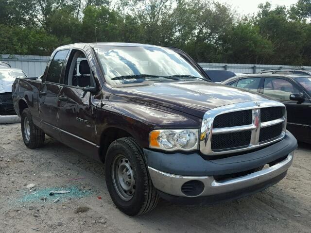 1D7HA18N14S732837 - 2004 DODGE RAM 1500 S BURGUNDY photo 1