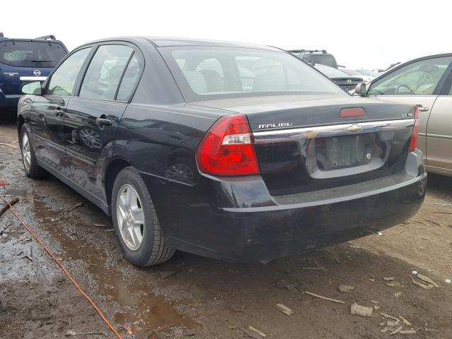 1G1ZT54805F210008 - 2005 CHEVROLET MALIBU LS შავი ფოტო 3
